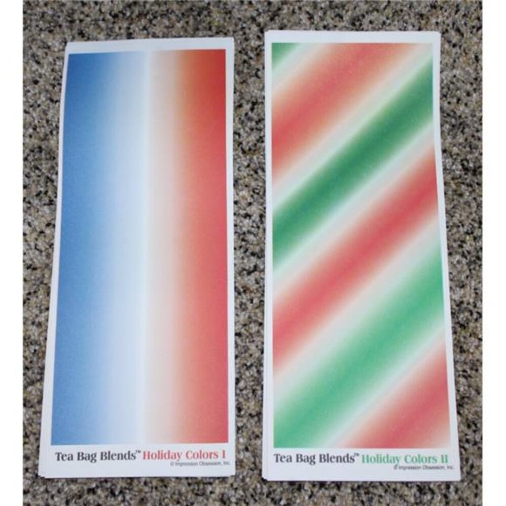 NEW in Package Tea Bag Blends Holiday Colors Impression Obsession Paper Folding